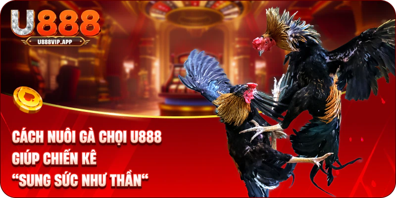 Cách Nuôi Gà Chọi U888 Giúp Chiến Kê “Sung Sức Như Thần”